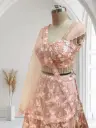 Peach B Lehnga