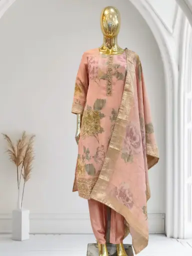 Party wear kurta set with dupatta 